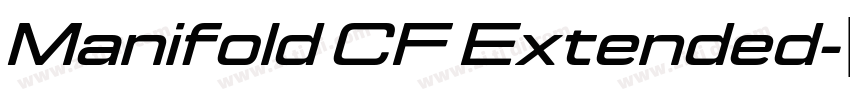 Manifold CF Extended字体转换
